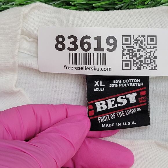 Vintage 80s Cute Bunny Rabbit Shirt Womens XL 22x26 USA Crop - Picture 6 of 14